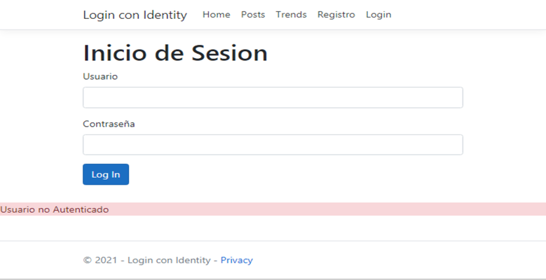 Login system
